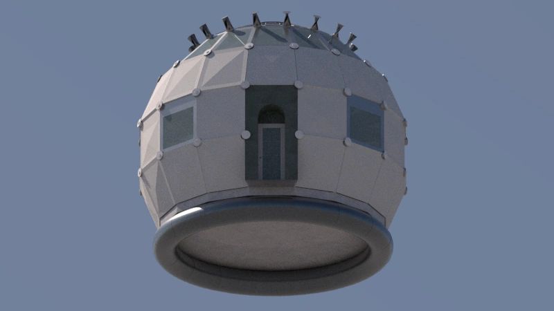pool ball adu exterior with rainwater tank