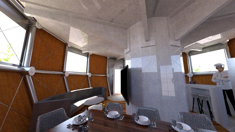 pool ball adu main level interior, node 1